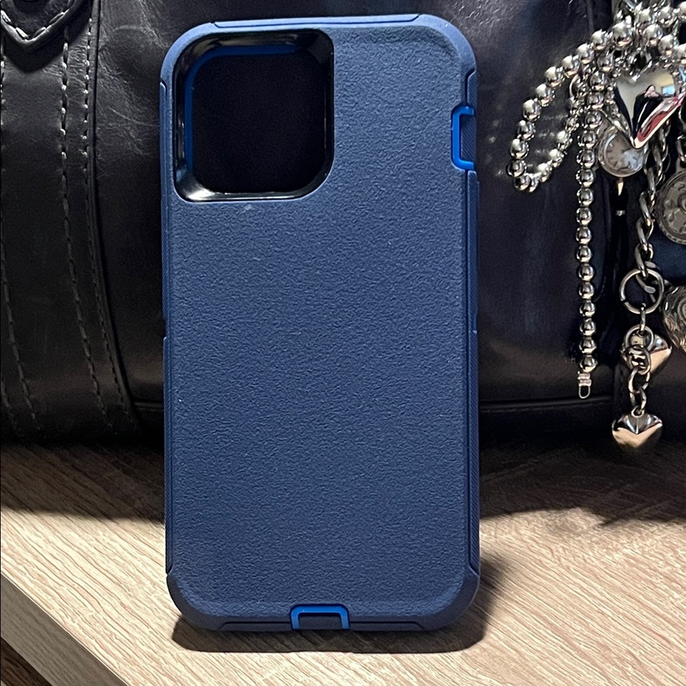 iphone 13 pro max case in Navy Blue and blue